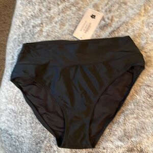 NWT black high waist bikini bottoms size L by Decater brand